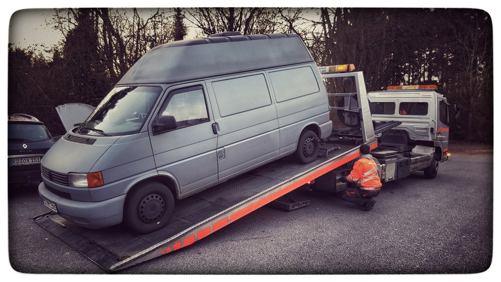 Das Jahr 2019 beginnt auf dem Abschlepper (Edit: Anlassertausch wird in die Wege geleitet)